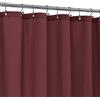 ALYVIA SPRING Tenda da doccia in tessuto impermeabile, morbido tessuto di qualità alberghiera, con 3 magneti, leggera e lavabile in lavatrice, dimensioni standard 182 x 183 cm, rosso bordeaux