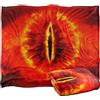 LOGOVISION IL SIGNORE DEGLI ANELLI The Lord Of The Rings Eye Of Sauron Coperta super morbida al tatto setoso - 152 x 127 cm