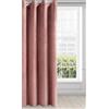 Eurofirany Melanie - Tenda in velluto, opaca, 140 x 250 cm, colore: rosa scuro