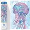 DIAMOND DOTZ Diamond Painting di Medusa Swish Quadro di Diamanti 5D Animali, Kit completo di pittura con diamanti livello intermedio 75 x 27 Cms