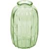 Talking Tables Vaso in Vetro Verde per fiori, elegante portafiori a stelo singolo per matrimoni, davanzale, feste in giardino, cene estive e regalo 12cm
