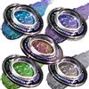 MKNZOME 5 Colori Ombretto Glitter Occhi, Viola Blu Verde Argento Ombretto Camaleonte Metallico Dal Colore Intenso, Make Up Brillantini Illuminante Viso