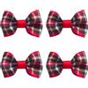 UNVOJL 4 fermagli per capelli con fiocco scozzese natalizio con fiocco scozzese, forcine per capelli per ragazze e donne, accessori per capelli