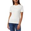 Calvin Klein Jeans MONOLOGO SLIM FIT TEE J20J221426, Donna, Bianco (Ivory), 3XL