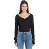 Calvin Klein Jeans Woven Label Rib LS Cardigan J20J222570 Altri Top in Maglia, Verde (Dusty Olive), M Donna
