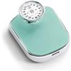 ADE Bilancia da bagno meccanica ADE BM 702-1 Felicitas (Bilancia da bagno analogica nel design classico con grande bilancia e superficie di pesatura antiscivolo) verde