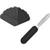 Ginddy Raspa Piedi Professionale in Acciaio Inox con 20 Ricambi Lima per Piedi e Talloni Doppia Faccia Manico Ergonomico 25cm per Rimozione Calli e Pelle Morta Strumento Pedicure per Uso Domestico