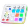 MAONO Mixer Audio, Interfaccia Audio con Pre-Amplificatore Professionale, RGB, Bluetooth, Alimentazione Phantom 48V per Live Streaming, Podcasting, Creazione di Contenuti, Gaming - MaonoCaster G1 NEO