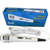 Mr Entertainer's Karaoke Collection Mr Entertainer - Microfono cablato dinamico per karaoke, perfetto per l'uso con tutte le macchine per karaoke, colore: bianco