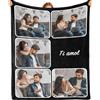 Bemaystar Coperta Personalizzata con Foto - Regali Personalizzati, Coperta Personalizzata, Plaid Personalizzato con Foto, Regali per Donna, Uomo Coppia, Papà Mamma Figli Amici, Festa del Papà -6 Foto