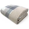 Tex family Trapuntino Fiocco - Copriletto Trapuntato Scozzese Beige - Mezza Stagione, Microfibra Morbida - Made in Italy - Matrimoniale 2 PIAZZE