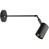 KARFRI Luci per Quadri a Parete Faretto da Parete a LED orientabile a Batteria Luci Moderne per Quadri per Illuminazione di gallerie di Sale espositive, Lampada da soffitto Retrattile a Braccio Lungo Illum