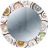 Lupia - Specchio da Parete Rotondo, MIRROR FANTASY TREE WHITE, Cornice Stampata in Legno, Design Moderno, Albero della Vita, Camera da Letto, Soggiorno, Ingresso, Diametro 65 cm