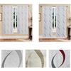 Home Tresor - Coppia Tende a Vetro | Tende per Interni Cucina, Bagno, Cameretta | Tendine Moderne Mod. Debby B8 Semitrasparenti (45 x 150 cm, Onde Beige)