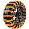 kyaoayo Catene da neve universali, Tire Snow Chains, 6 pezzi, catene da neve universali per pneumatici di larghezza 165 - 265 mm, catene di emergenza per la maggior parte delle autovetture,