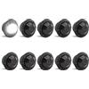 Biqing 10PCS 3/4 Rotonde LED Luci di Posizione Laterali,12V Universal Luci di Posizione Anteriori Posteriori Luce di Ingombro Camion Impermeabile Lente Fumé Montaggio a Incasso(Bianca)
