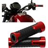 KEEPDSGN Manopole Moto Universale, 7/8 22mm-24mm manopole scooter Impugnatura Moto Antiscivolo Compatibile con Bici Sportive Street Bike Cruiser Scooter Dirt Bike.