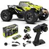AMORIL 1/10 RTR Brushless RC Auto veloci per adulti, Max 50 mph Hobby Electric Off-Road Monster Truck, Impermeabile Alta velocità 4WD Auto telecomandata con 3S Lipo, Verde
