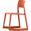 Vitra - Sedia impilabile Tip Ton - Arancione - Polipropilene riciclato - Designer Jay Osgerby