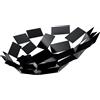 Alessi - Centrotavola La Stanza dello Scirocco - Nero - Acciaio inossidabile - Designer Mario Trimarchi