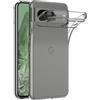 Captor Cover Google Pixel 8A, Custodia Trasparente in Silicone Morbido, Anti-Graffio, Protezione Fotocamera, Anti-Ingiallimento, Flessibile e Resistente per Cover Pixel 8A Google