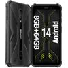 Ulefone Armor X12 Pro Rugged Smartphone Android 14 con Octa-core 8GB+64GB+256GB Espandibile, Telefono Indistruttibile IP68, 5,45 HD+ 4860mAh Dual SIM 4G Cellulare Offerta, 13MP+8MP, NFC/OTG/GPS/Nero