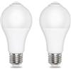 Akynite Lampadina LED E27 con Sensore di Movimento 12W Luce Fredda 6000K 1000LM, 120 gradi, AC 230V, Auto on/off, PIR Sensore Lampadina Attacco E27 per Ingresso Corridoio, set di 2