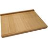 CULIMI Spianatoia per impastare in Legno con bordi - 70 x 50 cm Piano di Lavoro Cucina Tavola impastatrice in faggio per pizza impasto del pane per pasta fresca
