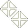JXPXJMY 2 Pezzi Set di Sottopentole in Silicone con Telaio Pieghevole in Acciaio Inox, Cuscinetti Isolanti Termoresistenti per Pentole Tazze Piatti e Ciotole (Verde Chiaro)