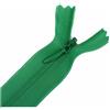 SHTGOI 2 cerniere invisibili in seta, 60 cm, divisibili, cerniere sottili con testa lampo, taglia 3, eleganti cerniere da cucire per vestiti, cuscini, borse, astuccio verde