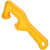 Saddgo Apribottiglie in plastica per secchio di vernice, apriscatole, chiave per rimuovere il coperchio, per uso domestico e industriale, giallo/arancione