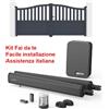 Avidsen KIT AUTOMAZIONE CANCELLO BATTENTE 2 ANTE MOTORE APRICANCELLO ELETTRICO AVIDSEN FAI DA TE