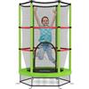 DecHome Tappeto Elastico per Bambini 3-6 Anni ø140x190 cm Verde/Nero R5061GN