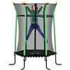 DecHome Trampolino Elastico per Bambini 3-10 Anni Pali Imbottiti Verde R5152GN