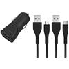 Energizer DC2BLCMM - Caricabatterie per Auto - Accendisigari - Cavo Micro USB Incluso - 2 USB - 2, 4 A - Nero - Garanzia a Vita - Ricarica e sincronizzazione Rapida