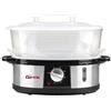 Girmi VP26 Vaporiera, 750 W, Grande capacità 12 Litri, 3 Livelli, Timer, Cottura Riso, verdure e carni, Spegnimento automatico, Acciaio