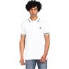 Calvin Klein Jeans Maglietta Polo Maniche Corte Uomo Slim Fit, Bianco (Bright White), S