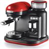 Ariete Macchina Caffè Espresso Manuale con Erogatore di Vapore Sistema di ricarica Macinato in Polvere 2 Tazze colore Rosso - 1318 Serie Moderna