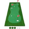 Generisch 300 x 100 cm, tappetino da golf con erba artificiale, 2 palline, 3 fori, 3 bandiere e coppe, tappetino pieghevole per interni ed esterni, per allenamento a casa