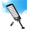 Sararoom Lampione Solare Led Esterno, 720Led 800W Faro Led Esterno con Pannello Solare, IP65 Impermeabile Faretto con Sensore di Movimento, 6500K Luci di Sicurezza per Giardino Sentieri Garage Strada