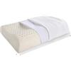 LPHFDCS Cuscino in Lattice Cuscino in Lattice Naturale Cuscino for Adulti Nucleo massaggiante Nucleo in Lattice Cuscino Cervicale per Dormire(Wave Style 40x60cm)