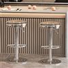 Cxlly Sgabelli Da Bar Set Di 2 In Acrilico Trasparente, Sgabelli Da Bar Girevoli Ad Altezza Bancone, Sedie Da Bar Moderne Regolabili Moderne, Sgabello Alto Da Cucina Ad Isola Senza Braccioli(Clear+clear)
