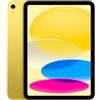 Apple iPad con chip A16: display Liquid Retina da 11'', 128 GB, Wi Fi 6 + reti cellulari 5G, fotocamera frontale e posteriore da 12MP, Touch ID, autonomia di un giorno intero di batteria — giallo