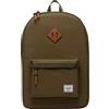 HERSCHEL 10007-05651 HERITAGE MILITARY OLIVE Unisex - Adulto BACKPACK Taglia Unica