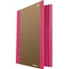 PBS Connect Polska Sp. z o.o. Donau Life 2060001FSC-30 - Cartella portadocumenti con elastico, in cartone/cartoncino, grammatura 500 g/m², con 3 alette, formato DIN A4, colore rosa, certificata FSC®