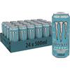 Monster Energy Ultra Fiesta Mango, Bevanda Energetica Senza Zuccheri al Gusto Mango, con Miscela Energetica e 160 mg di Caffeina, 24 Lattine da 500 ml