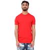 DSQUARED2 T-Shirt Uomo Rosso T-Shirt Casual con Stampa Logo sulla Manica XL