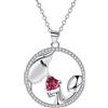 Yinsen Collana Mamma e Figlia Argento 925-Inciso I Love You Forever-Regalo Elegante per Donna,Gioiello con Scatola Regalo - Ideale per Natale,Compleanno,Anniversario,Festa della Madre
