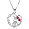 Yinsen Collana in argento sterling 925 per madre e figlia, con confezione regalo, regalo per la festa della mamma, compleanno, Natale
