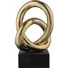BONGELLI PREZIOSI Nodo Alto Base Nera Oro 15cm Marmorino